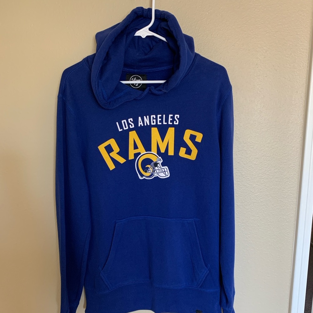 Men ‘47 LA Rams Hoodie Blue Sweater Cotton Medium. Used Good Condition.